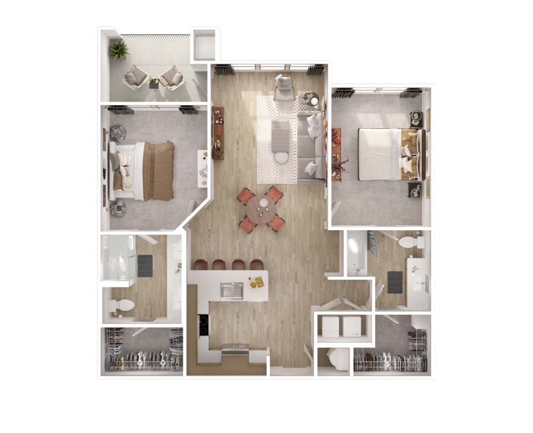 B2.PNG - B2 - Two Bedroom, Two Bathroom