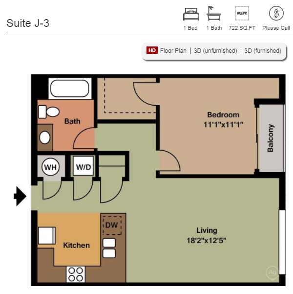 Floor Plan - Suite J3