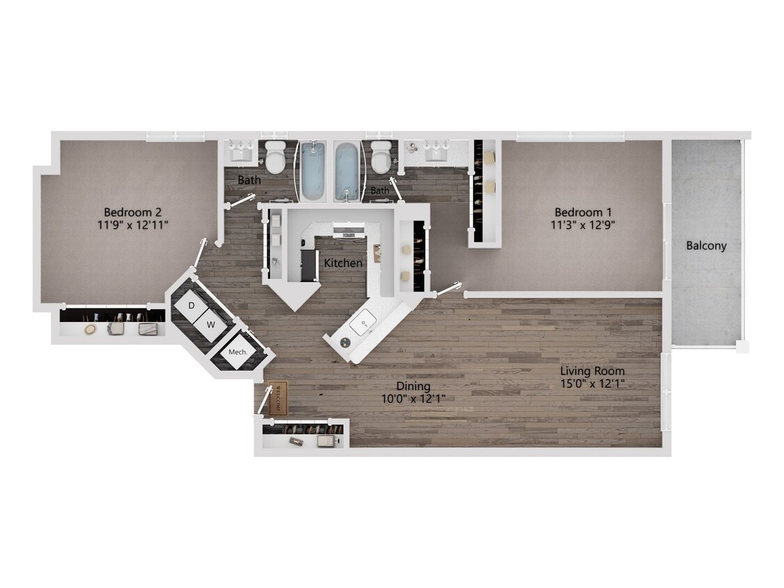 Floor Plan - Worthington (2/2)