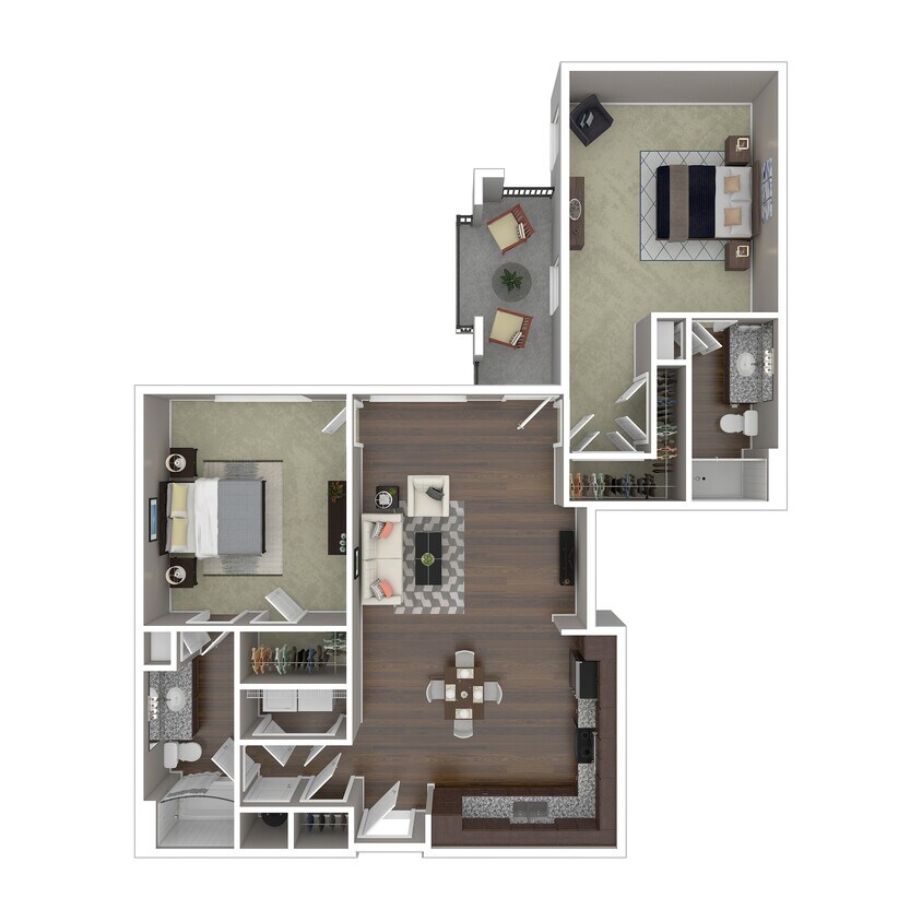 B4 3D Floor Plan - B4