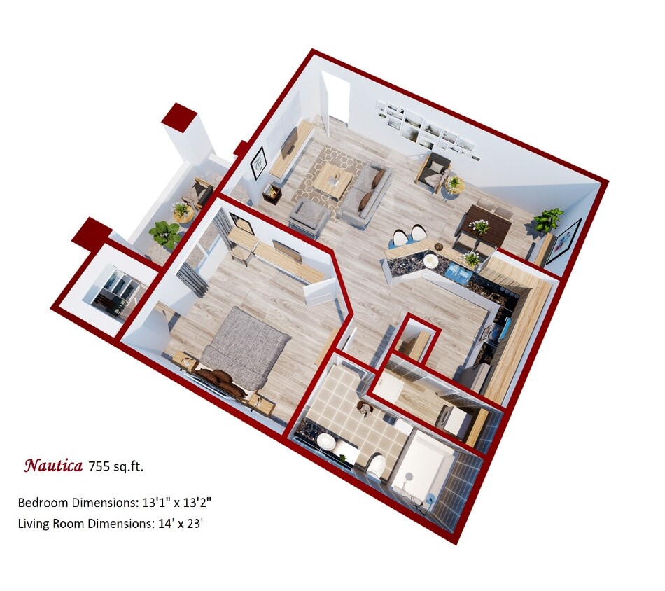 Floor Plan - Nautica-Furnished