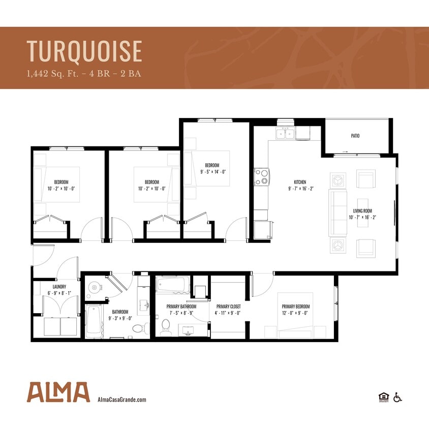 Floor Plan - Turquoise