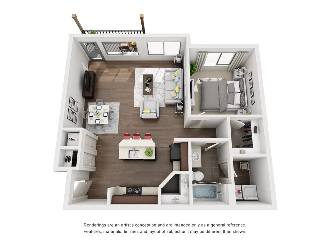 Floor Plan - 1X1 Liberty