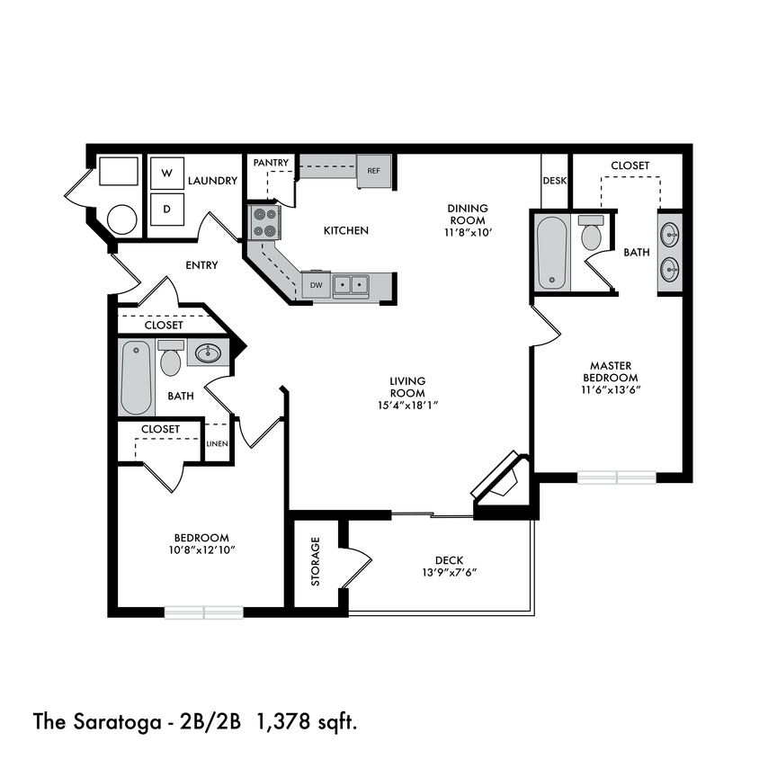 Floor Plan - The Saratoga