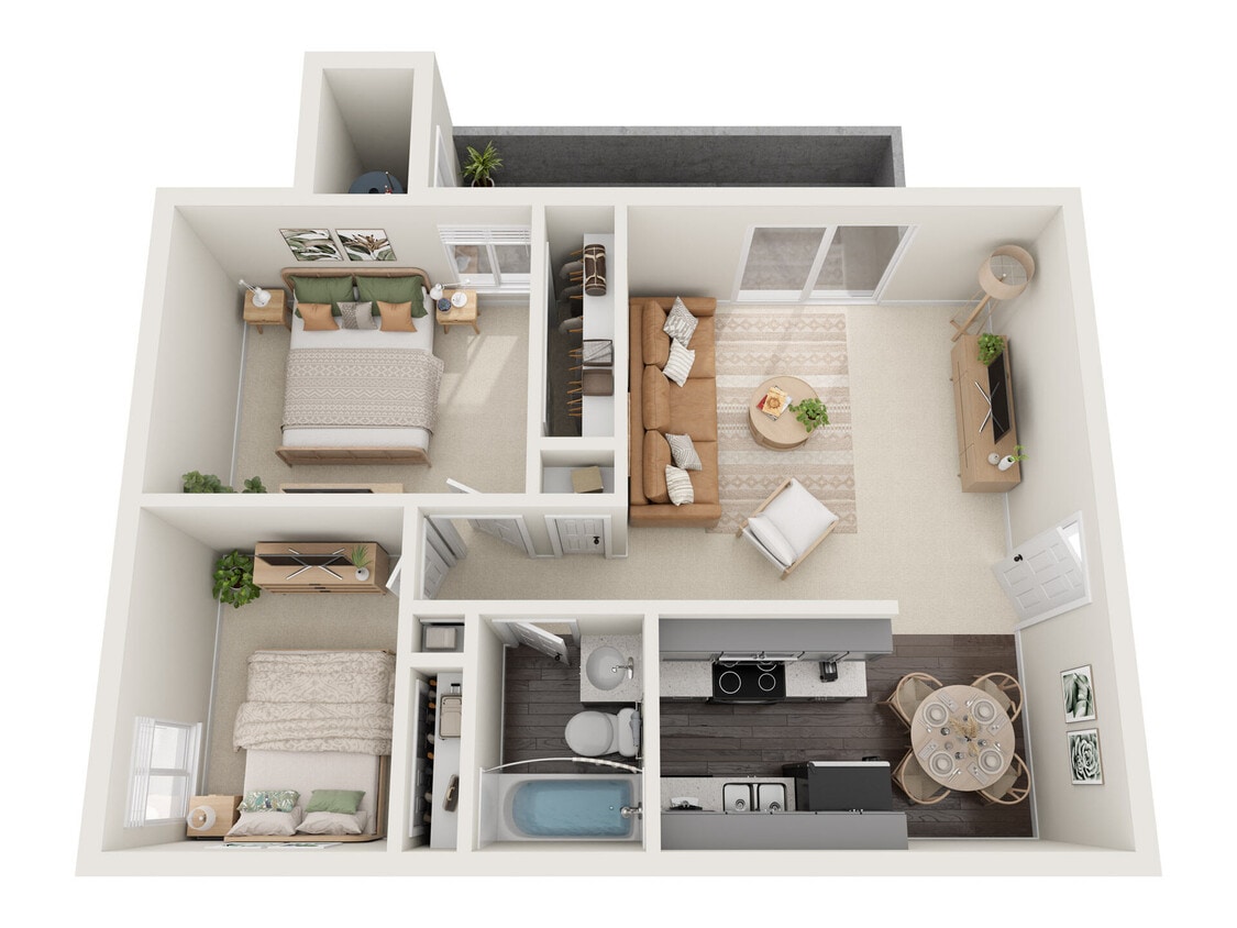 Floor Plan - 2x1 Reno