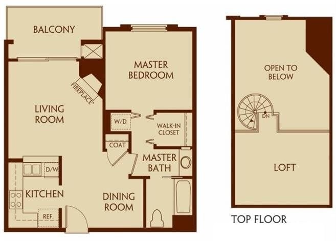 Floor Plan - 1.1 B loft