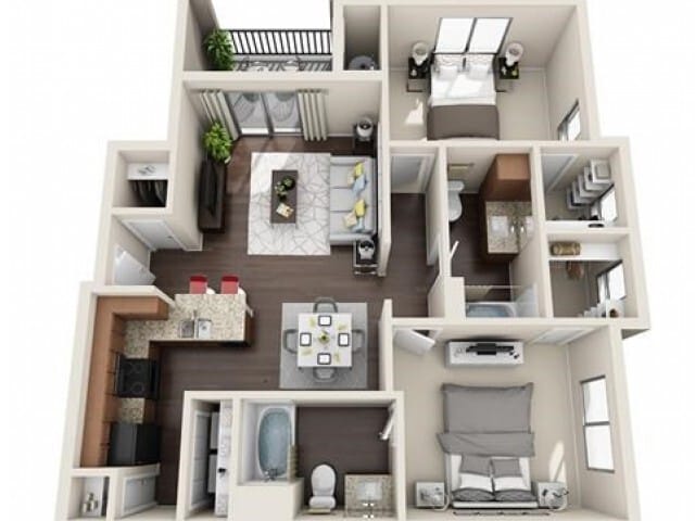 B2 renovated floorplan - B2 Gold