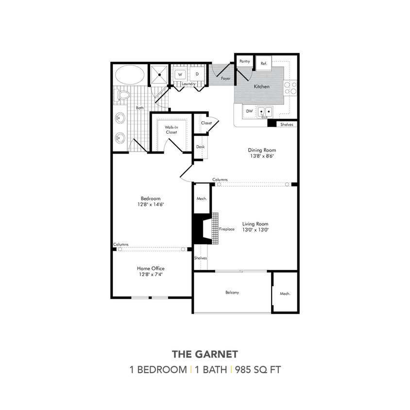 Floor Plan - AAA1: The Garnet