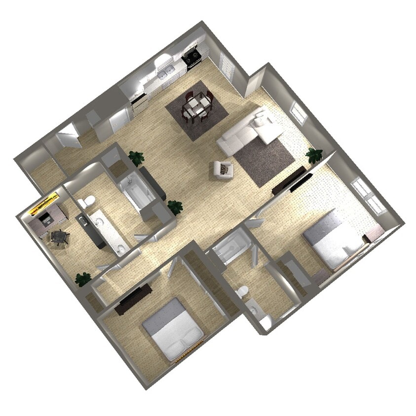 Floor Plan - 2 Bed H