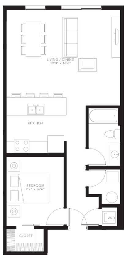 Floor Plan - 1BR-A9