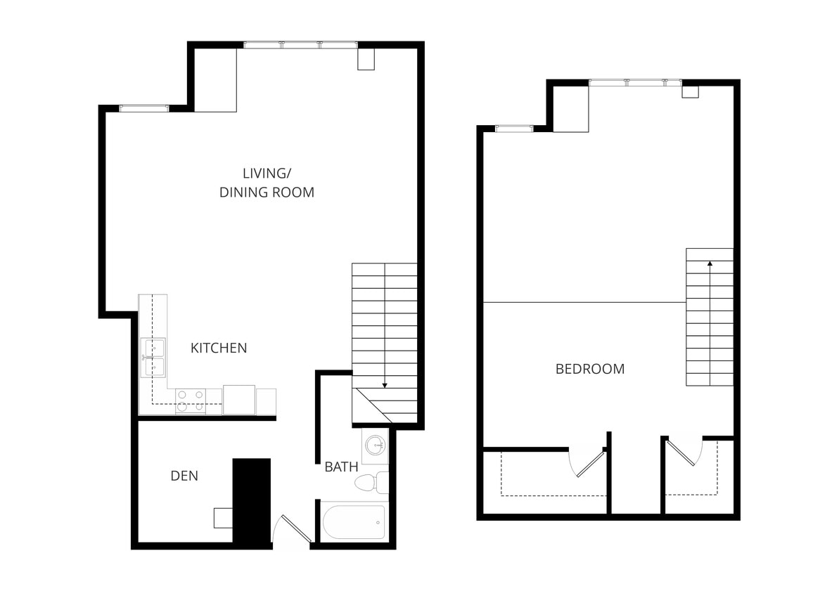 Floor Plan - Blue E1 2X1 Loft