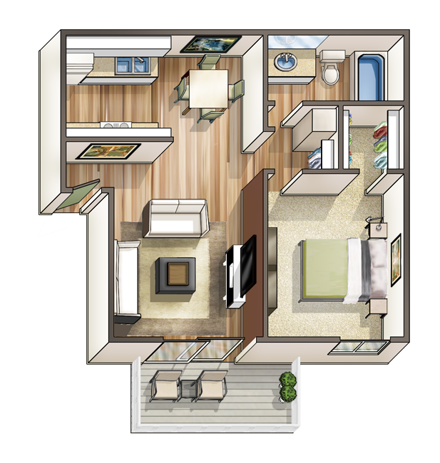 Floor Plan - Marina Waterfront