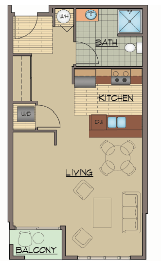 Floor Plan - STUDIO A Rehab