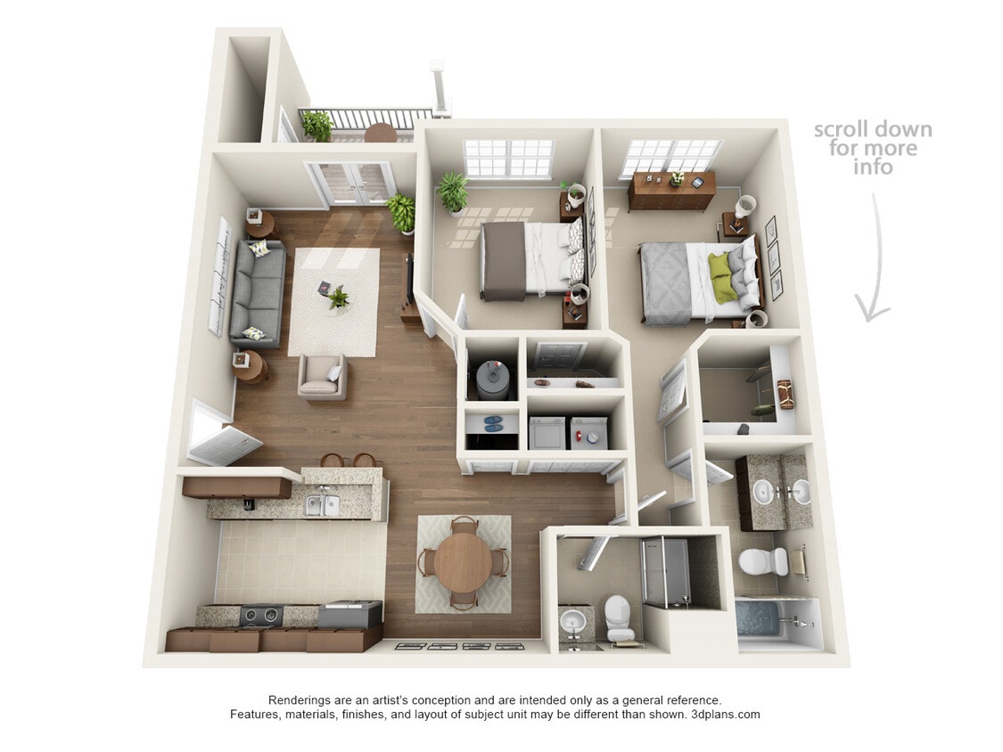 Floor Plan - Two Bedroom