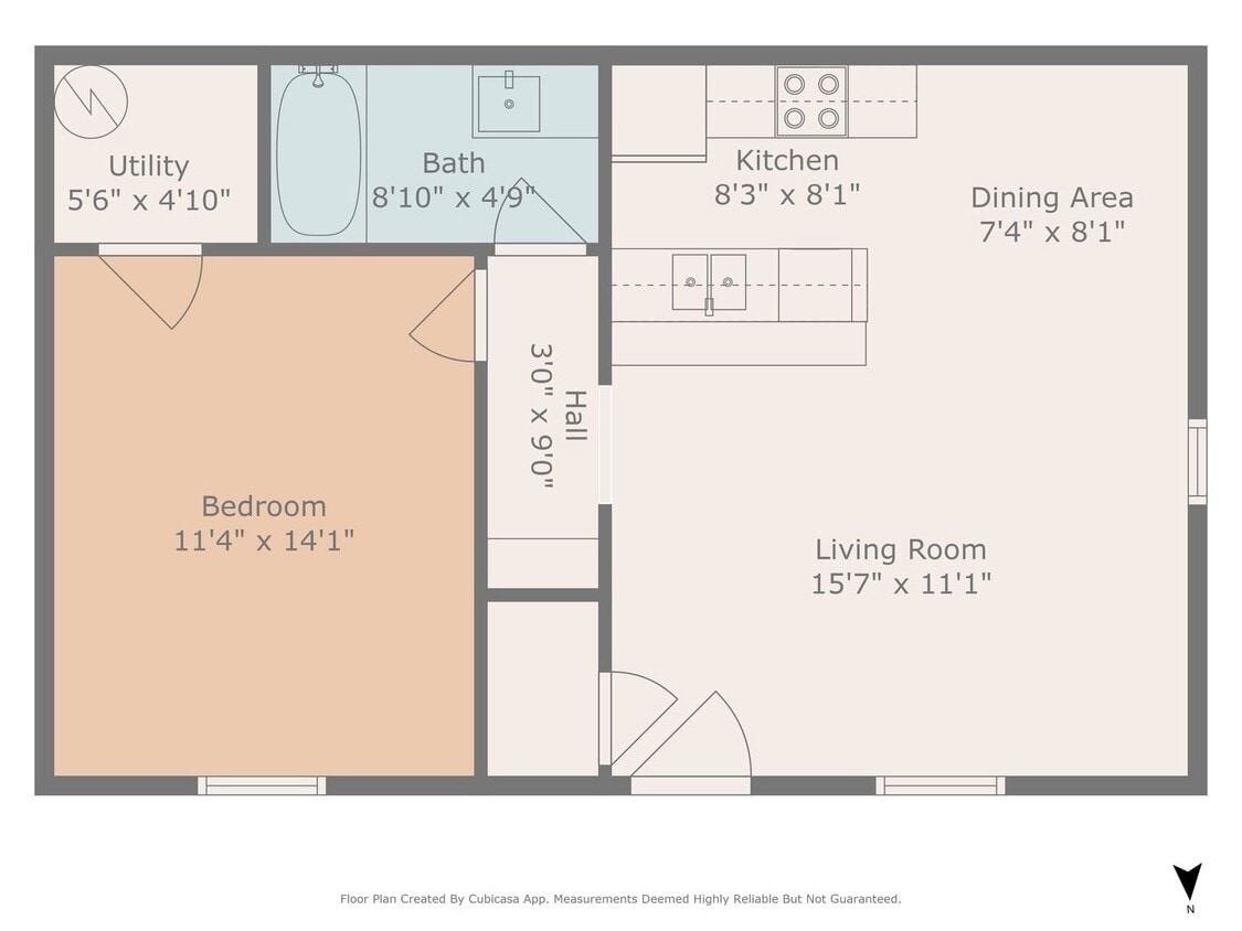 Floor Plan - 1 bedroom-LOWER
