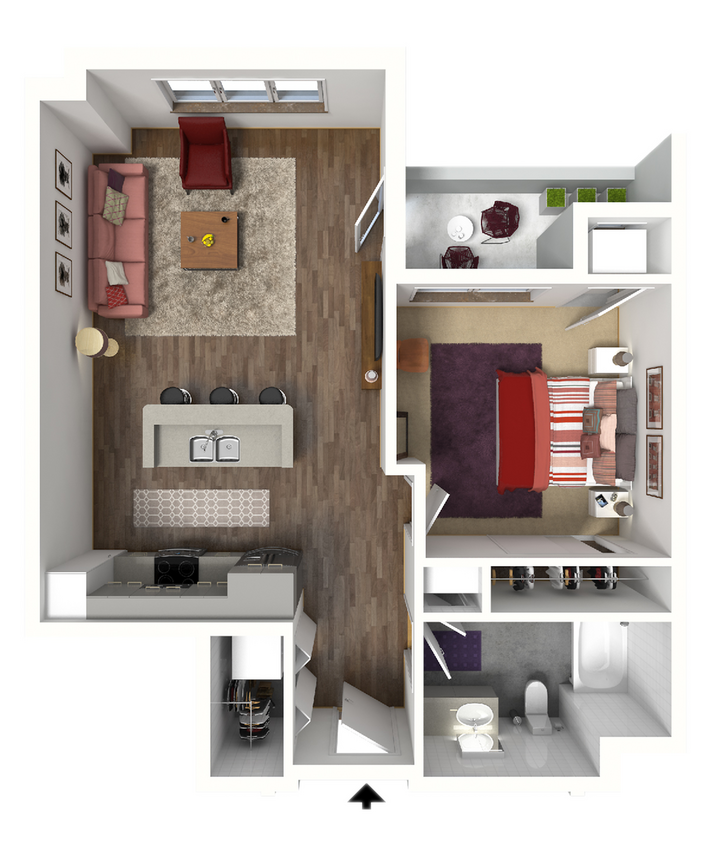 Floor Plan B5 | 22 Slate | Apartments in Madison, WI - B5