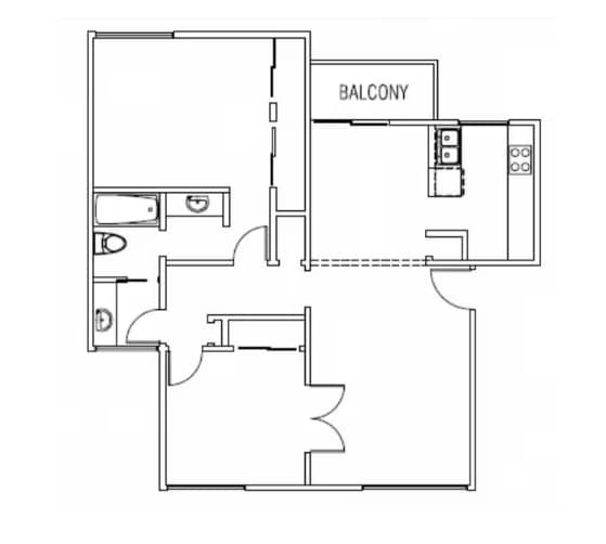 Floor Plan - Two Bedroom Premium