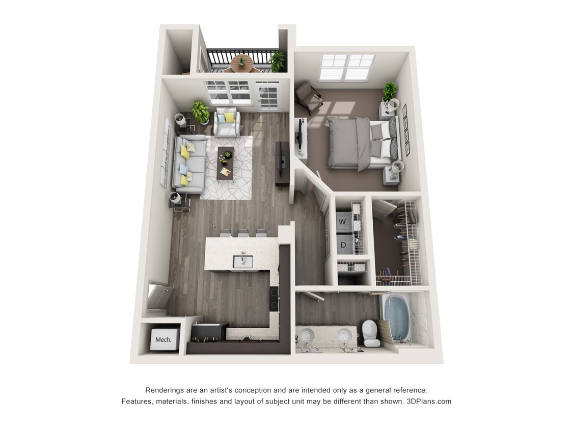 Haven on Tucker_A5.jpg - A5 - One Bedroom, One Bathroom