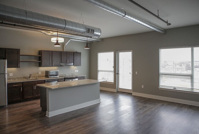 2-Bedroom Kitchen at unit 303 - Lofts on Michigan