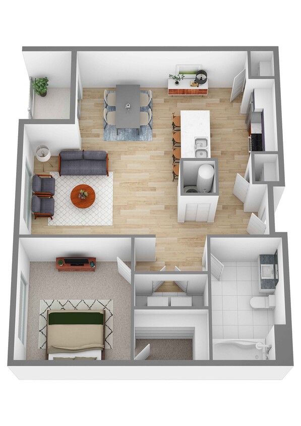 Sanibel 1 | 1 Bedroom | 1 Bath | 747 SF - Sanibel 1