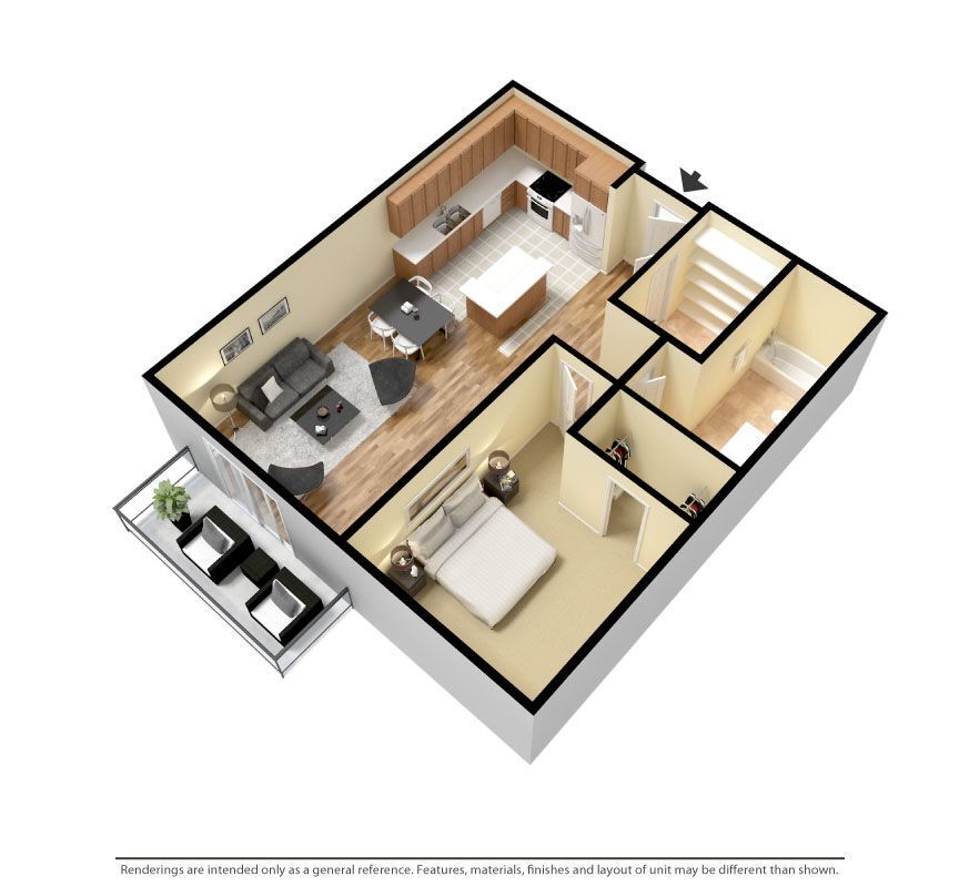 Fair Hills - McKinley - 1 Beds - 1 Baths - 757 Sq. ft. - McKinley