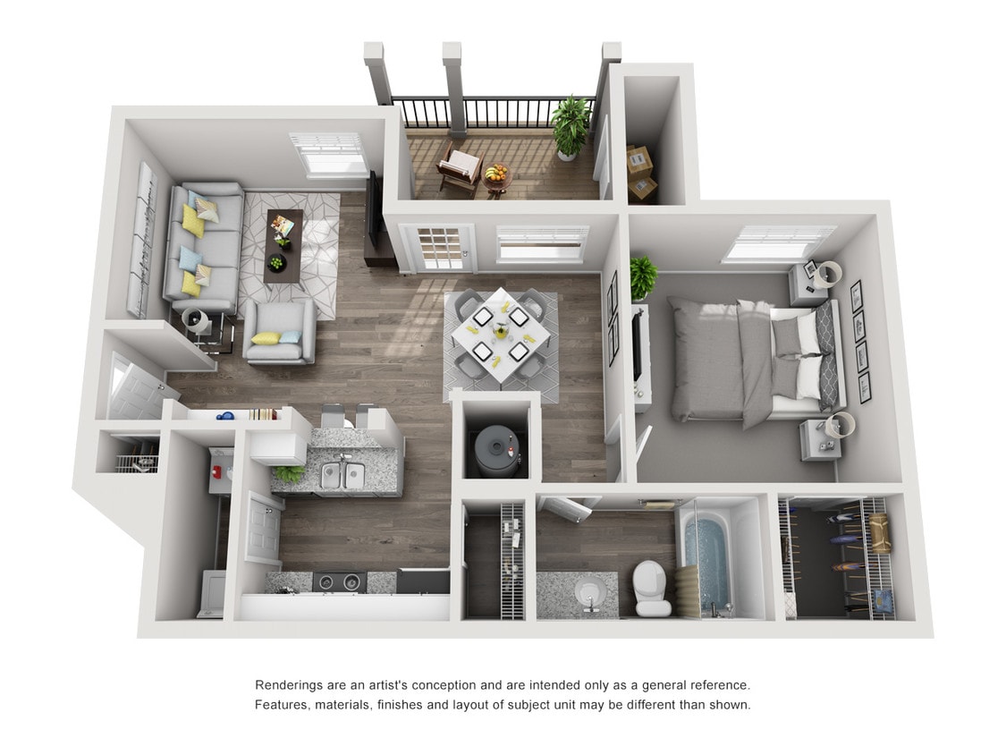 Douglas - 1BR 1 BA - 669 SF - The Douglas