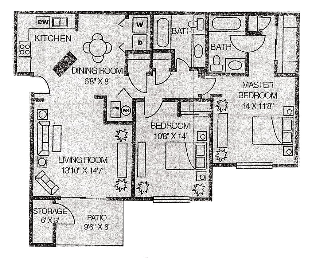 2BR/2BA - 2.2