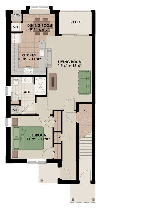 Floor Plan - Portland (first floor)