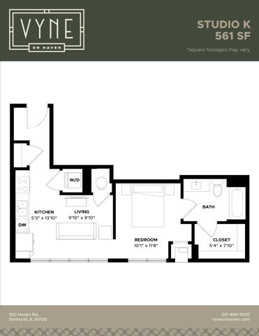 Final - Vyne On Haven - Floor Plans - STUDIO K - TYPE B - STUDIO - K