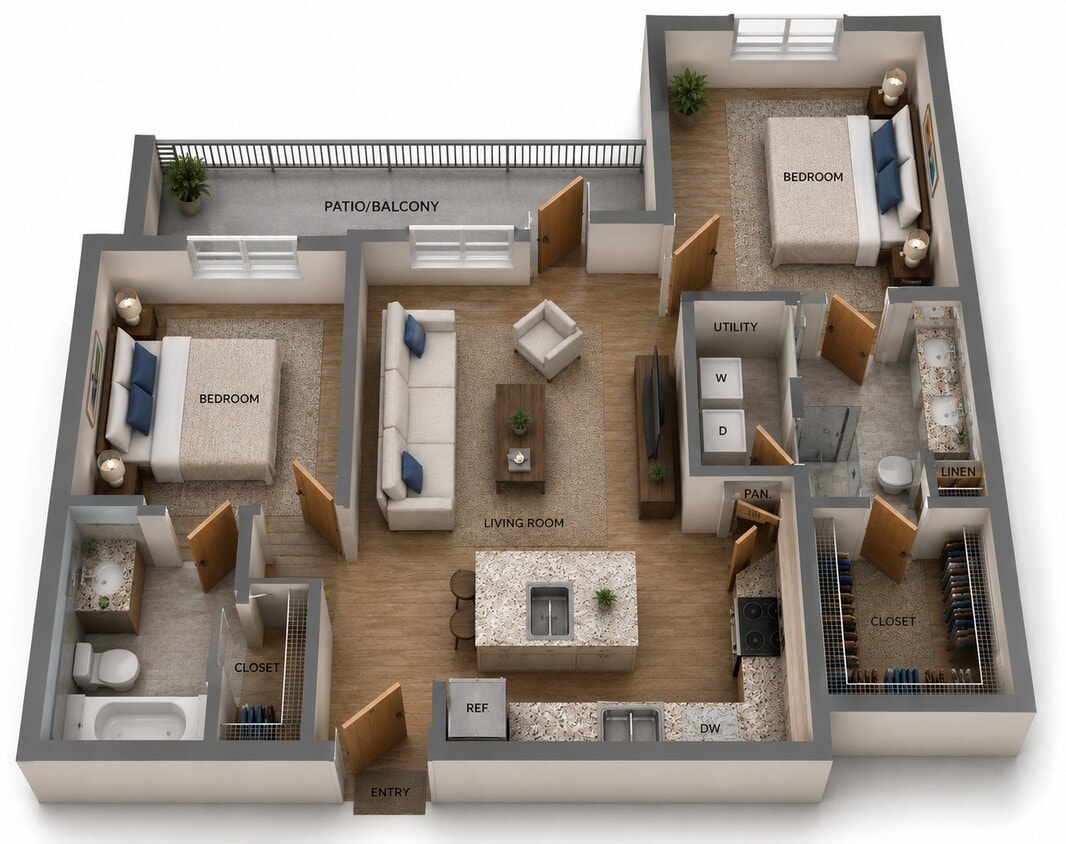 Floor Plan - B1-Corporate/Fully Furnished