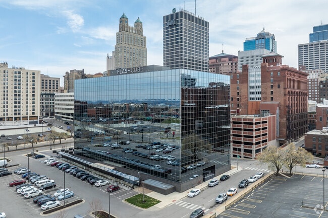 Building Photo Aerial - Flashcube Apartments