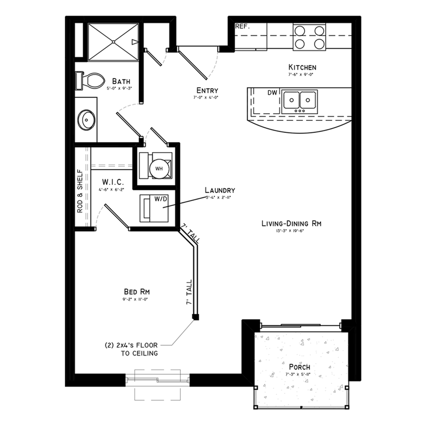Floor Plan - Bristol Garden Level