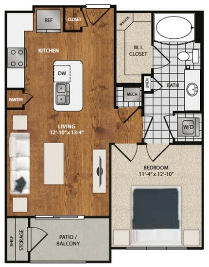 POPPY.jpg - A2 - Poppy - 1 Bedroom 1 Bathroom