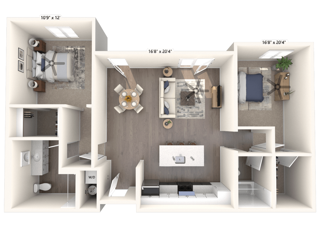 Floor Plan - Two Bedroom - C4
