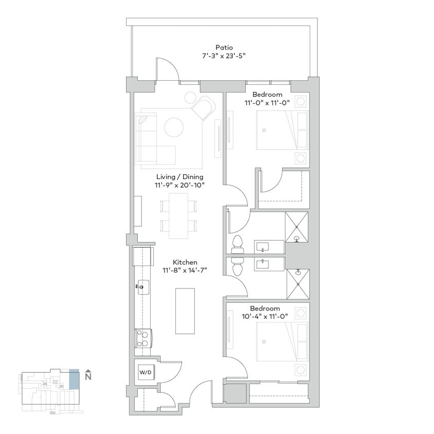 Floor Plan - 211warm2bi