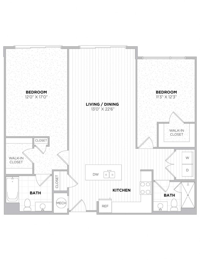 Floor Plan - 2 Bedroom