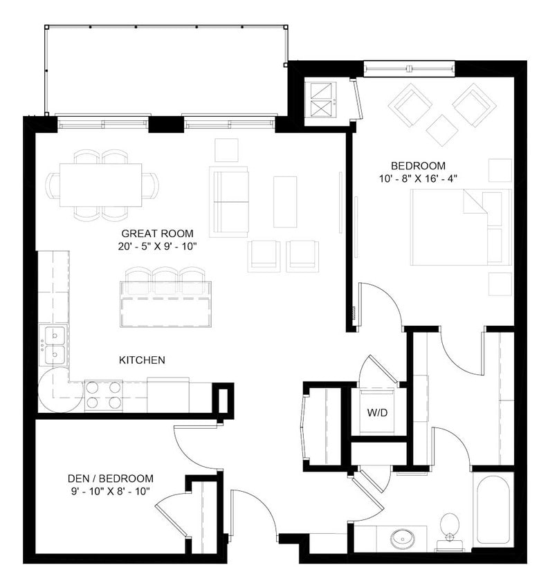 Floor Plan - The Pike with Den (B4)