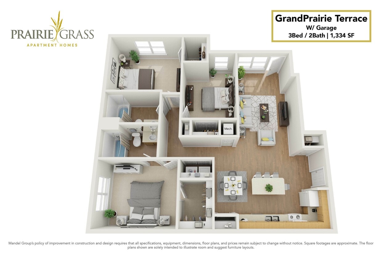 GRANDPRAIRIE TERRACE W/GARAGE - GrandPrairie Terrace w/ Garage