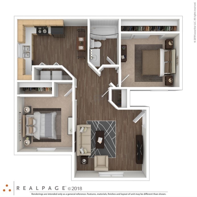 Floor Plan - 2x1