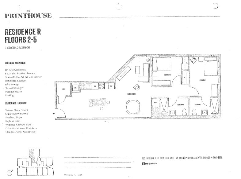 Floor Plan - 2 Bed Q/R