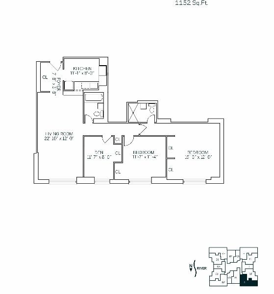 Floor Plan - PARKSIDE EAST - 3 Bedrooms Two Bathroom