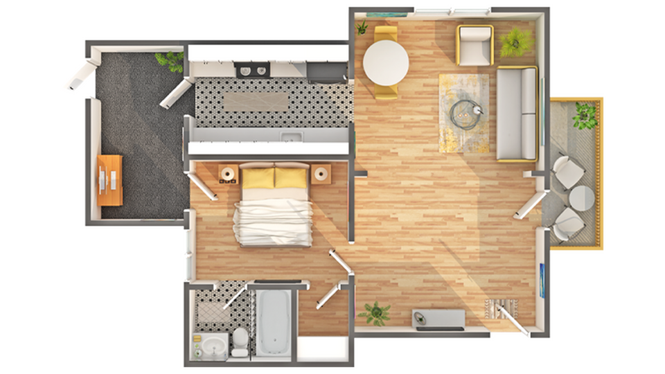 1x1 - Buckingham One Bedroom