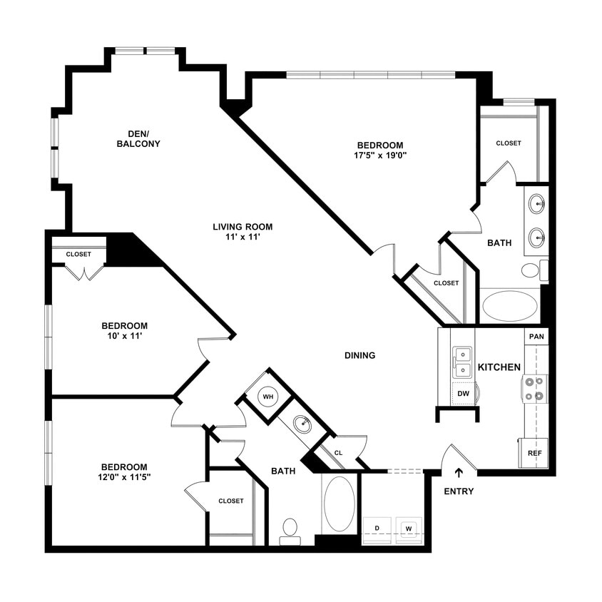 Floor Plan - Piedmont Renovated