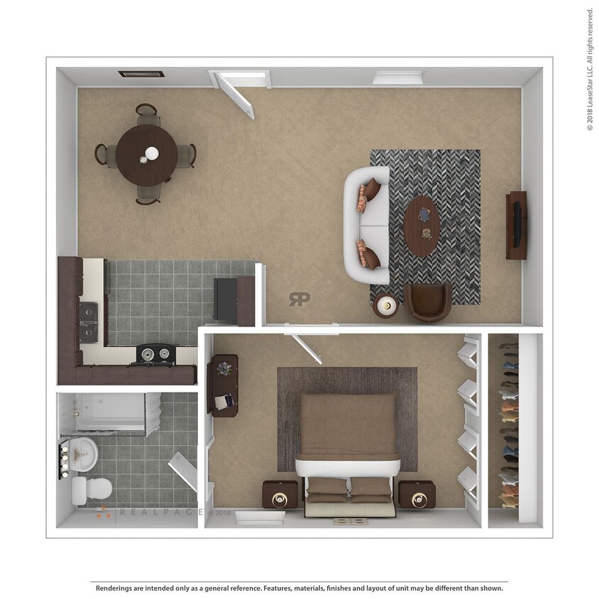 Floor Plan - 1 Bedroom