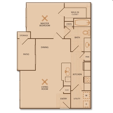 1BR/1BA - A1
