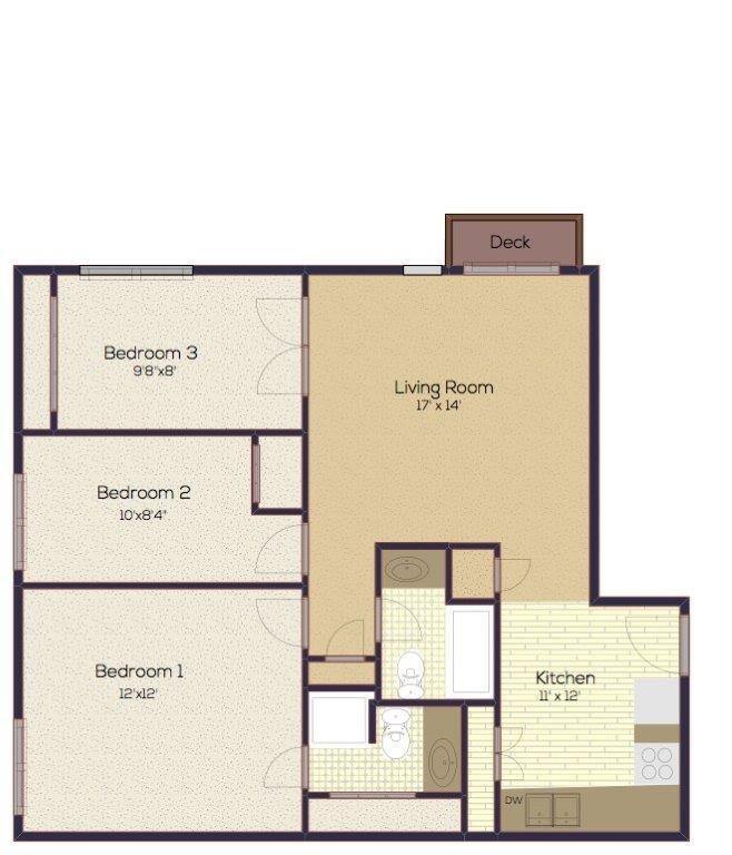 Floor Plan - 9012hs-3_hs-33Bedroom2Bath_950