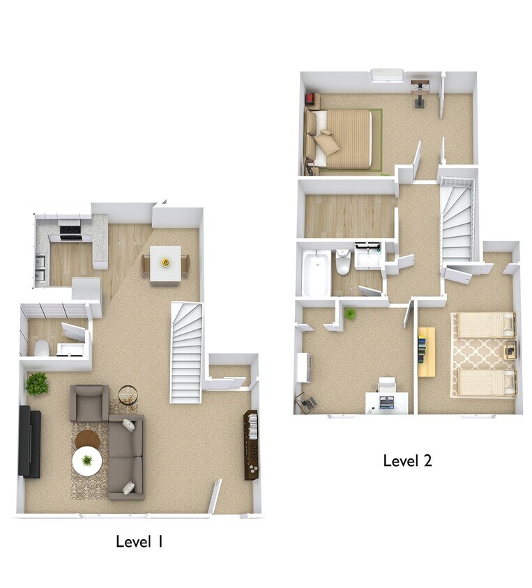Floor Plan - Linden Townhome