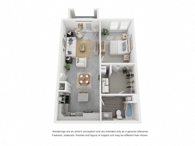 Floor Plan - A1A Balcony