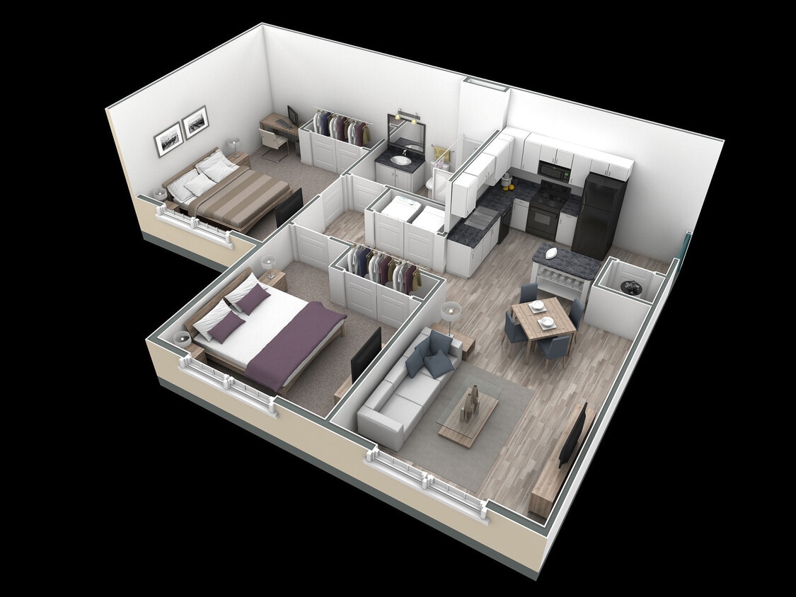 Floor Plan - 2-1 BR Horizon Overlook