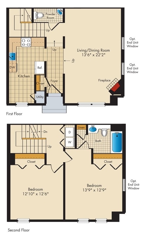 CDT1 - A 3 Bed 2.5 Bath Townhome